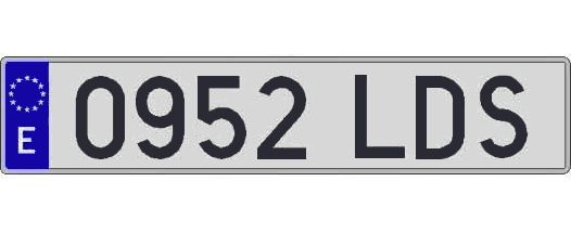 0952LDS matricula larga