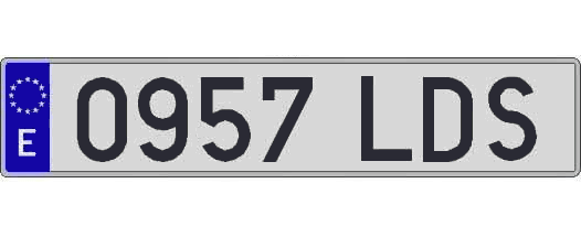 0957LDS matricula larga