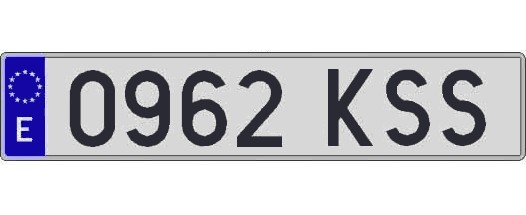 0962KSS matricula larga