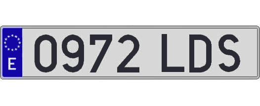 0972LDS matricula larga