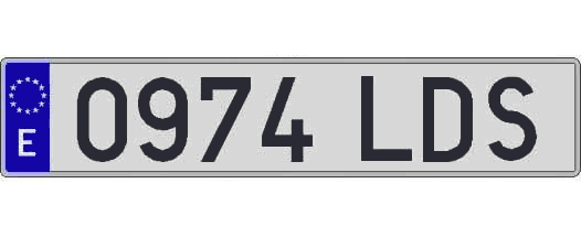 0974LDS matricula larga