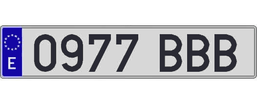 0977BBB matricula larga
