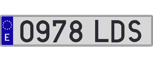 0978LDS matricula larga