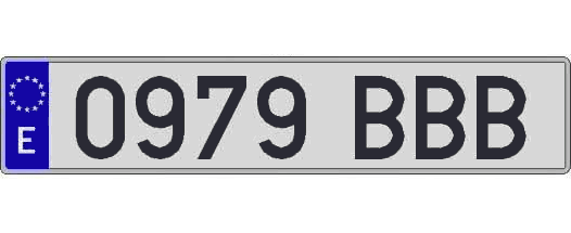 0979BBB matricula larga