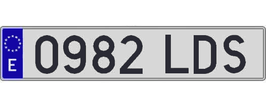 0982LDS matricula larga