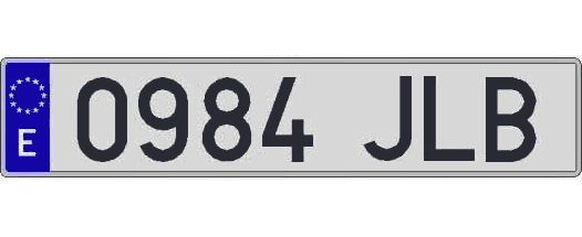 0984JLB matricula larga