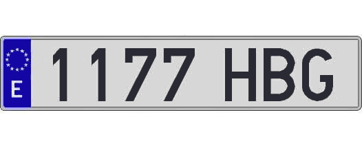 1177HBG matricula larga