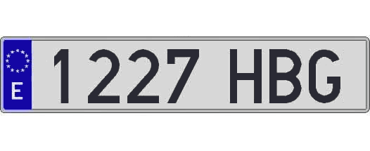 1227HBG matricula larga