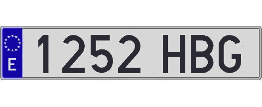 1252HBG matricula larga