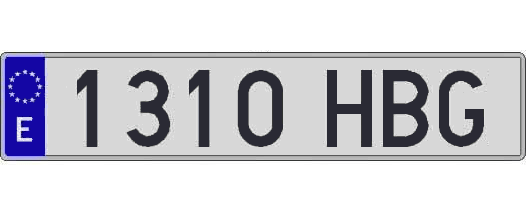 1310HBG matricula larga