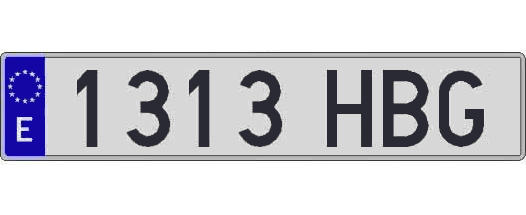 1313HBG matricula larga