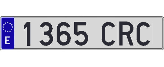 1365CRC matricula larga