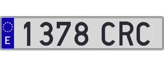 1378CRC matricula larga