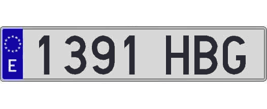 1391HBG matricula larga