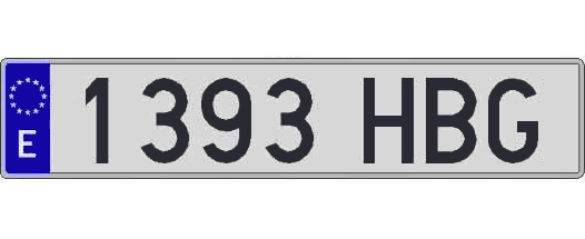 1393HBG matricula larga