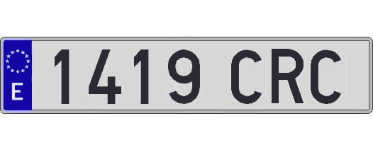 1419CRC matricula larga