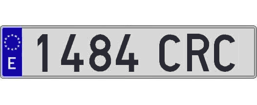 1484CRC matricula larga
