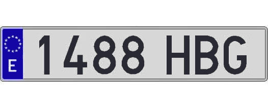 1488HBG matricula larga