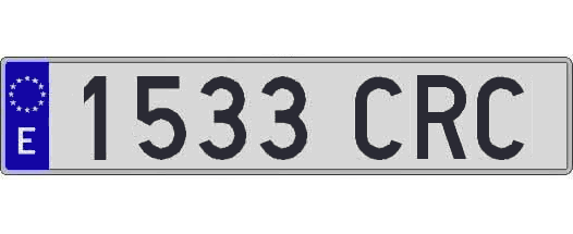 1533CRC matricula larga