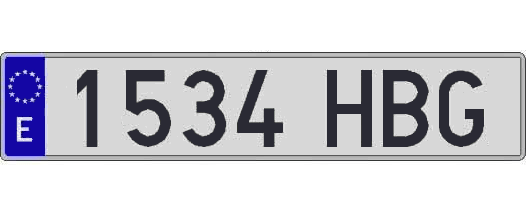 1534HBG matricula larga