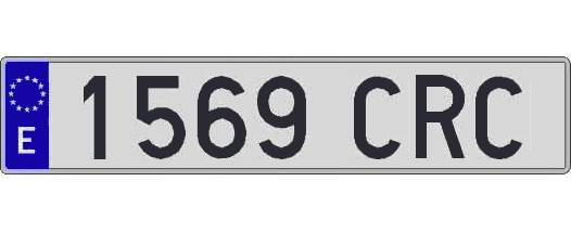 1569CRC matricula larga