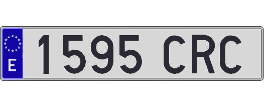 1595CRC matricula larga