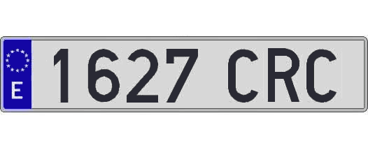 1627CRC matricula larga