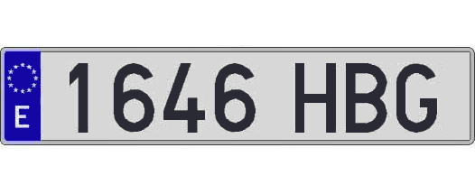 1646HBG matricula larga