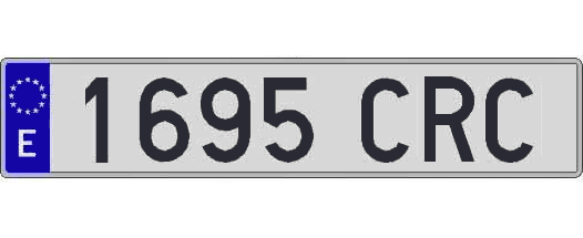 1695CRC matricula larga