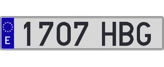 1707HBG matricula larga
