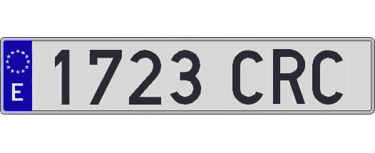 1723CRC matricula larga