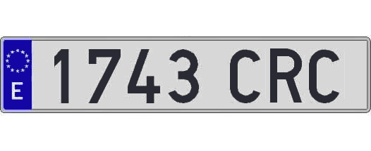 1743CRC matricula larga