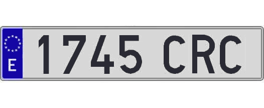 1745CRC matricula larga