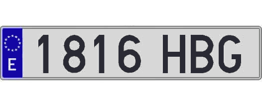 1816HBG matricula larga