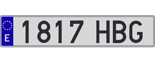 1817HBG matricula larga
