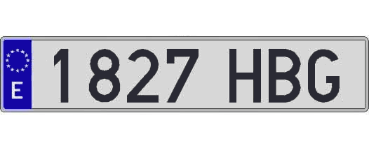 1827HBG matricula larga