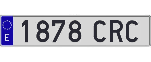 1878CRC matricula larga