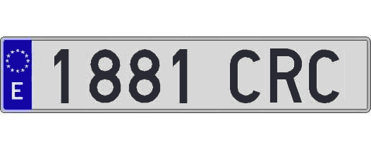 1881CRC matricula larga