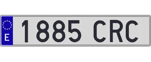 1885CRC matricula larga