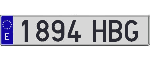 1894HBG matricula larga