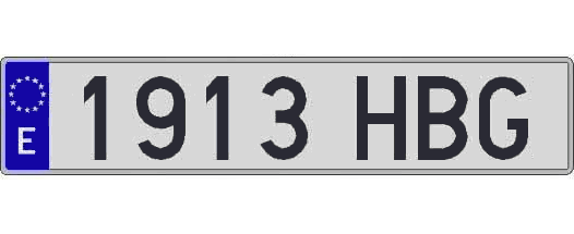1913HBG matricula larga
