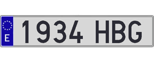 1934HBG matricula larga