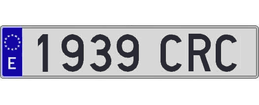 1939CRC matricula larga