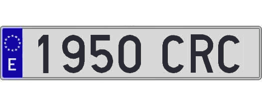 1950CRC matricula larga