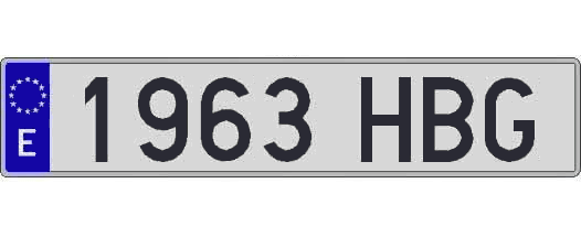 1963HBG matricula larga