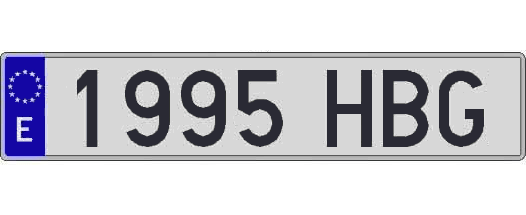 1995HBG matricula larga