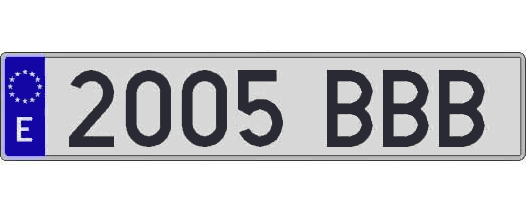 2005BBB matricula larga