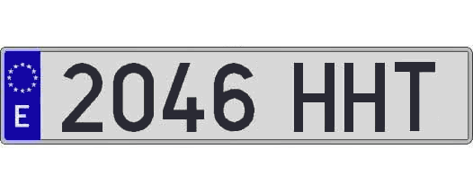2046HHT matricula larga