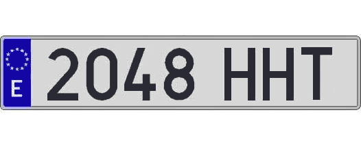 2048HHT matricula larga