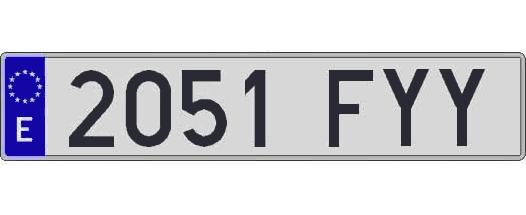 2051FYY matricula larga